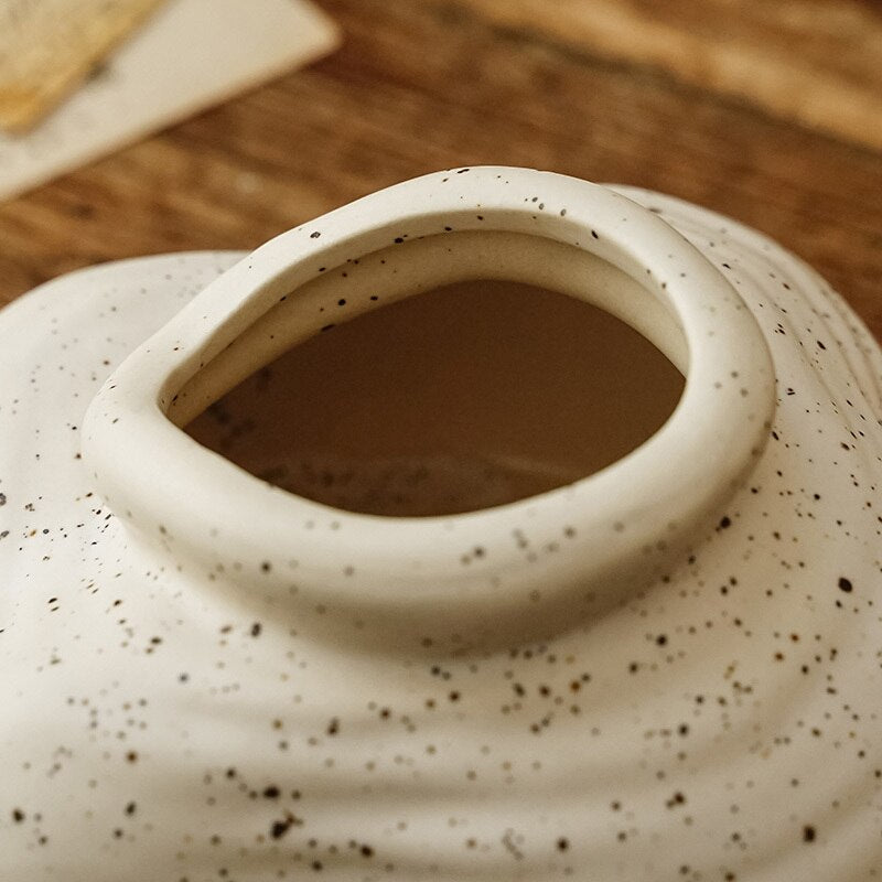 Simple and elegant farmhouse style ceramic vase