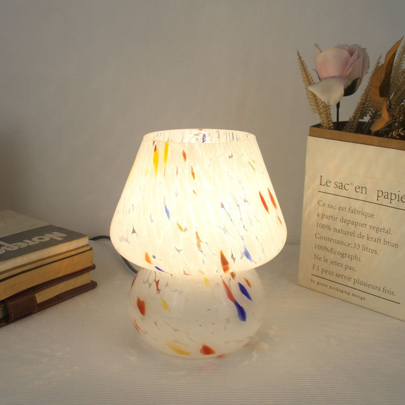 Modern Mushroom Lamp - Murano Style