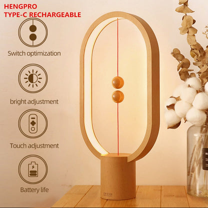 Modern Magnetic Oval Table Lamp