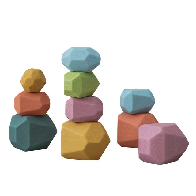 Montessori Wooden Stacking Stones