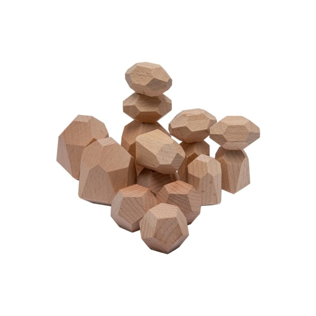 Montessori Wooden Stacking Stones