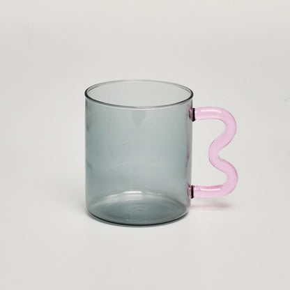 Squiggle Colorful Glass Mug