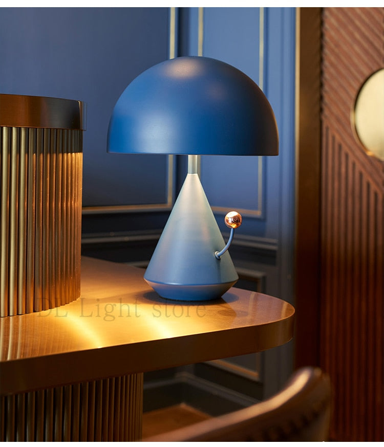 Nordic creative table decoration lamp simple modern designer hotel bedside light luxury hat fashion bedroom bedside lamp