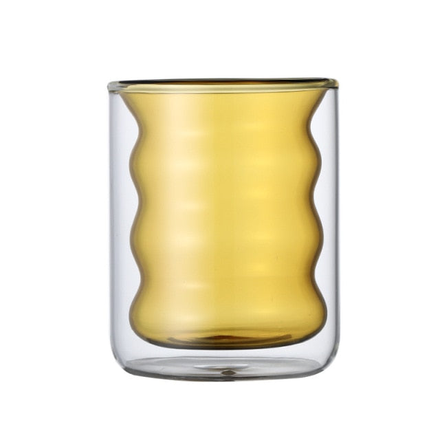 Ripple Glass Juice Cup